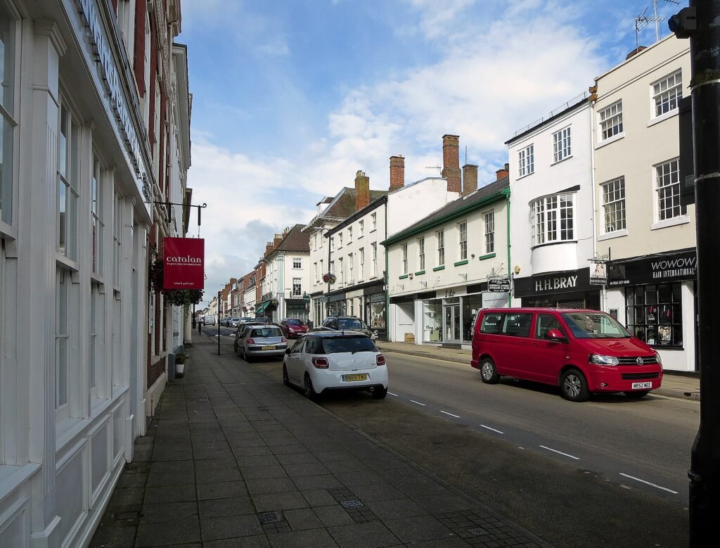 Jury Street in Warwick town centre