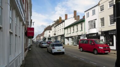 Jury Street in Warwick town centre